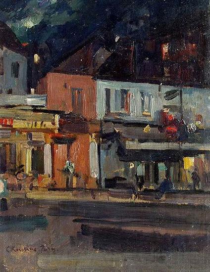 Konstantin Alekseevich Korovin Moon Night, Paris Spain oil painting art